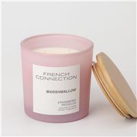 French Connection Strawberry Prosecco Candle, 322g, Pink