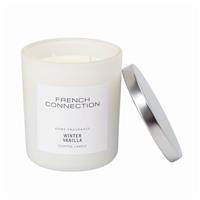 French Connection Winter Vanilla Candle, 251g, Black
