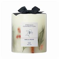French Connection Vanilla Orchid Candle, 660g, White Floral