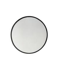 Gallery Higgins Round Mirror, 80x80cm, Black