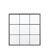 Gallery Chafford Mirror, 90x90cm, Black