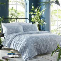 Wedgwood Magnolia Jasper Duvet Set, Double, Blue & White
