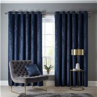 Studio G Navarra Curtains, 168 x 229cm, Indigo