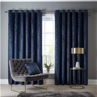 Studio G Navarra Curtains, 229 x 229cm, Indigo