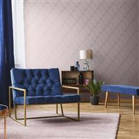 Muriva Onda Wallpaper, Rose Gold