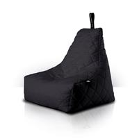 Extreme Lounging Mighty B-Bag Quilted Weather Resistant Outdoor Bean Bag, Black