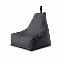 Extreme Lounging Mighty B-Bag Quilted Weather Resistant Outdoor Bean Bag, Grey