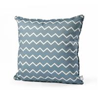 Extreme Lounging Weather Resistant Outdoor B-Cushion, 50x50cm, ZigZag Sea Blue