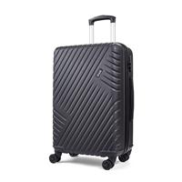 Rock Luggage Santiago Hardshell Suitcase, Medium, Black