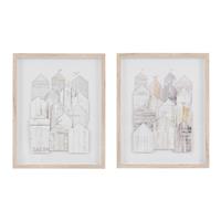 Beach Retreat Framed Art, Set of 2, 40x50cm