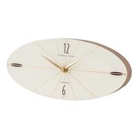 Thomas Kent Greenwich Ellipse Mantel Clock, 13cm, Dark Walnut
