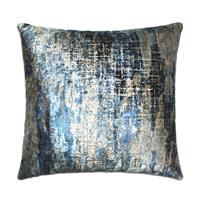 Scatter Box Comino Metallic Velvet Cushion, Blue
