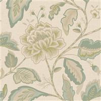 Belgravia Maya Leaf Wallpaper, Sage & Cream