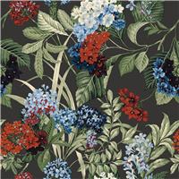 Belgravia Misaki Floral Wallpaper, Charcoal