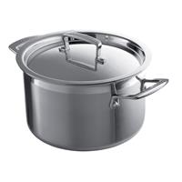 Le Creuset 3-Ply Stainless Steel Deep Casserole with Lid, 24cm