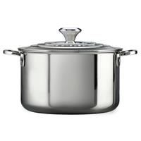Le Creuset Signature Stainless Steel Stockpot with Lid, 28cm