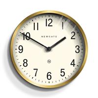 Newgate Master Edwards Wall Clock, 30cm, Radial Brass