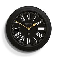 Newgate Chocolate Shop Wall Clock, 50cm, Black