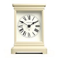 Newgate Time Lord Mantel Clock, 22cm, Linen White