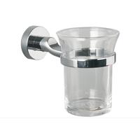 Miller Bond Tumbler & Holder, Chrome