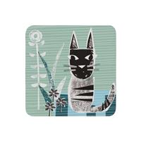 Denby Cat Coasters, Set of 6