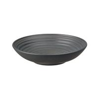 Denby Studio Grey Ridged Bowl, Small, Charcoal