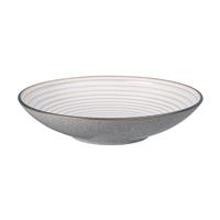 Denby Studio Grey Ridged Bowl, Large, Quartz