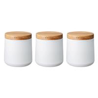 Denby Storage Canisters, White, Set of 3
