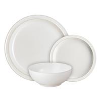Denby Tableware Set, 12 Piece, Cotton White