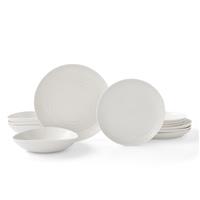 Sophie Conran Coupe Dinner Set, 12 Piece, White