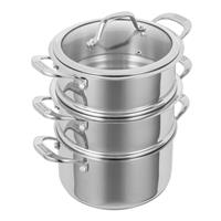 Kuhn Rikon Allround 3 Tier Steamer Set, 18cm