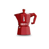 Bialetti Exclusive Moka Pot Express, 3 Cup, Red