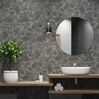 Belgravia Palazzo Gunmetal Wallpaper, Gunmetal