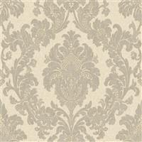 Belgravia Ciara Damask Wallpaper, Soft Silver