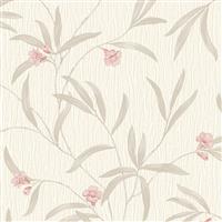 Belgravia Tiffany Floral Trail Wallpaper, Cream & Red