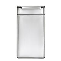 Simplehuman CW2014 Rectangular Touch Bar Bin, Brushed Stainless Steel, 40L