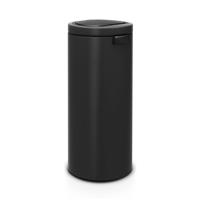 Brabantia Touch Bin Flat Lid, 30L, Matt Black