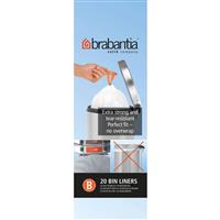 Brabantia PerfectFit Bin Liner, Code B (5L), Pack of 20