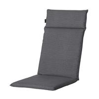 Madison Weather Resistant High Back Garden Chair Cushions, Panama Grey