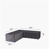 Aerocover Weather Resistant Outdoor Corner Sofa Cover, L-Shape, 235x235x100x70cm