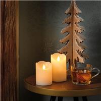 Kaemingk LED Flickering Flame Candle, White