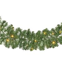 Kaemingk Imperial LED Garland, Green & Warm White