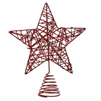 Kaemingk Star Tree Topper, Red