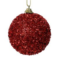 Kaemingk Glitter Foam Bauble, Christmas Red