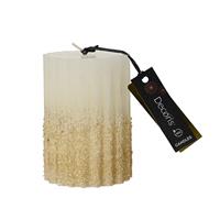 Kaemingk Paraffin Pillar Candle, Wool White