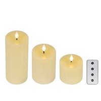 Kaemingk Realistic LED Candles, Set of 3