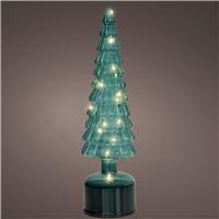 Kaemingk Micro LED Rotating Battery Operated Tree, Emerald