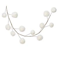 Kaemingk Faux Fur Pompom Garland