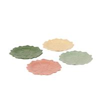 William Morris At Home Kitchen Garden Cake Plates X4, Set Of 4, Multi