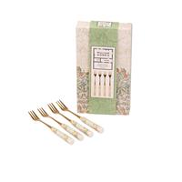 William Morris At Home Kitchen Garden Cake Forks X4, Set Of 4, Multi
